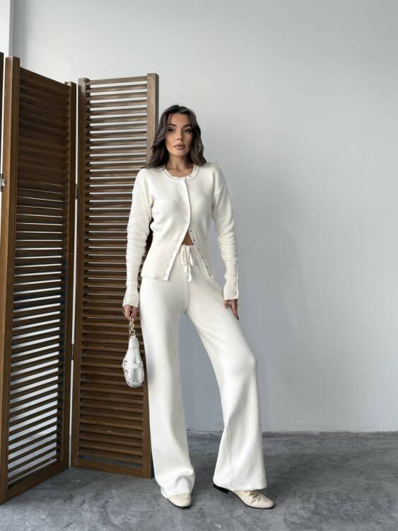 Louvain Triko Takım - Beyaz - 2