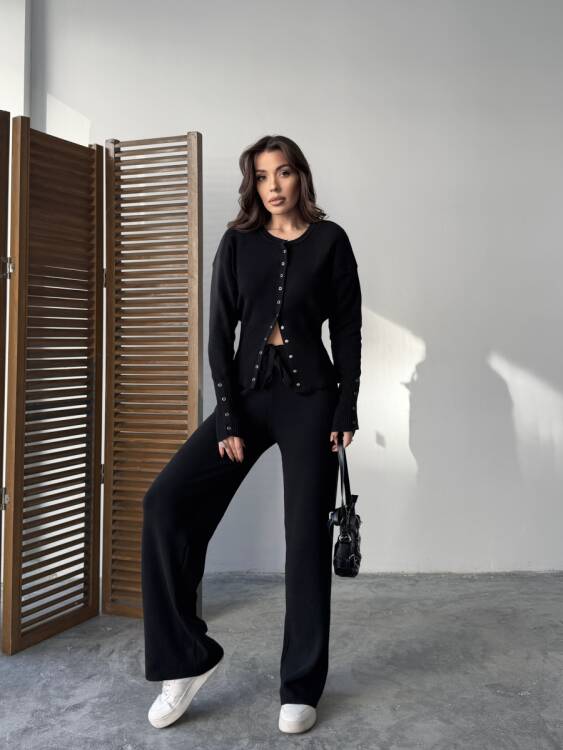 Louvain Triko Takım - Siyah - 1