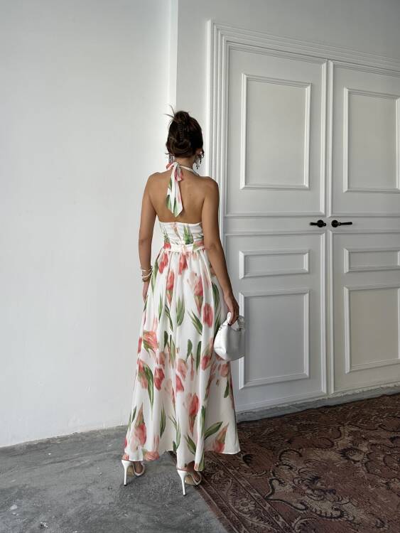 Lucas Maxi Elbise - Kırmızı - 3