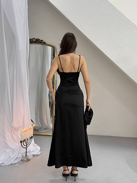 Maeve Maxi Elbise - Siyah - 2