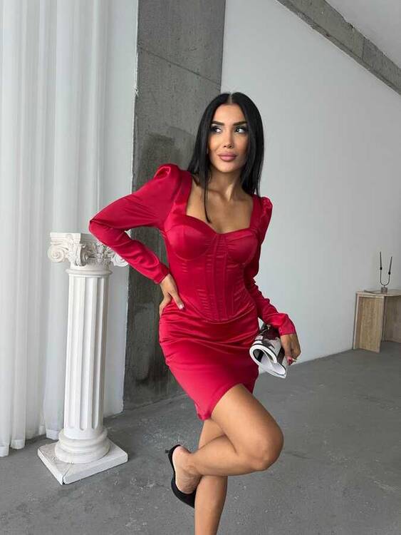 Marit Elbise- Kırmızı - 3