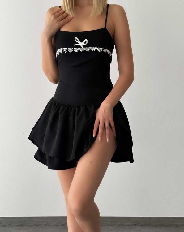 Mirel Elbise- Siyah - 1