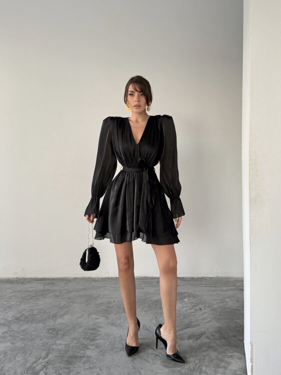 Mirelle Mini Elbise - Siyah - Sevenday