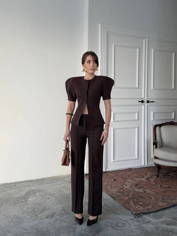 Monie Vatka Detay Takım - Acı Kahve - 1