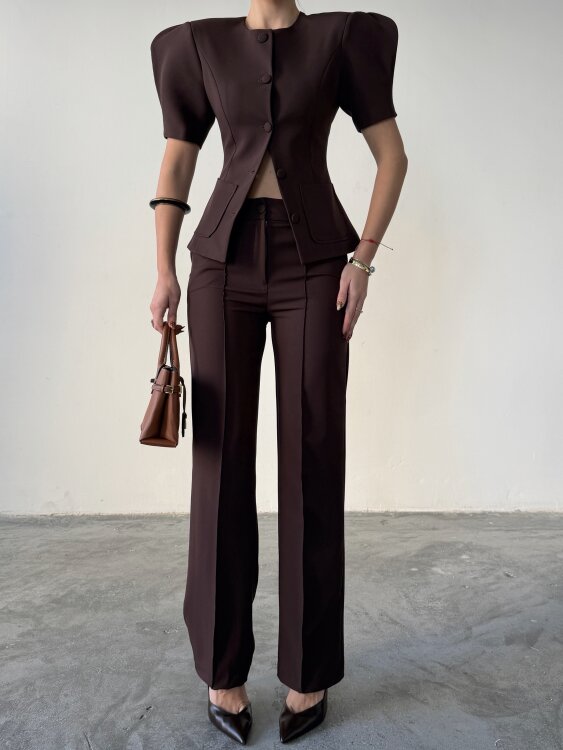 Monie Vatka Detay Takım - Acı Kahve - 2