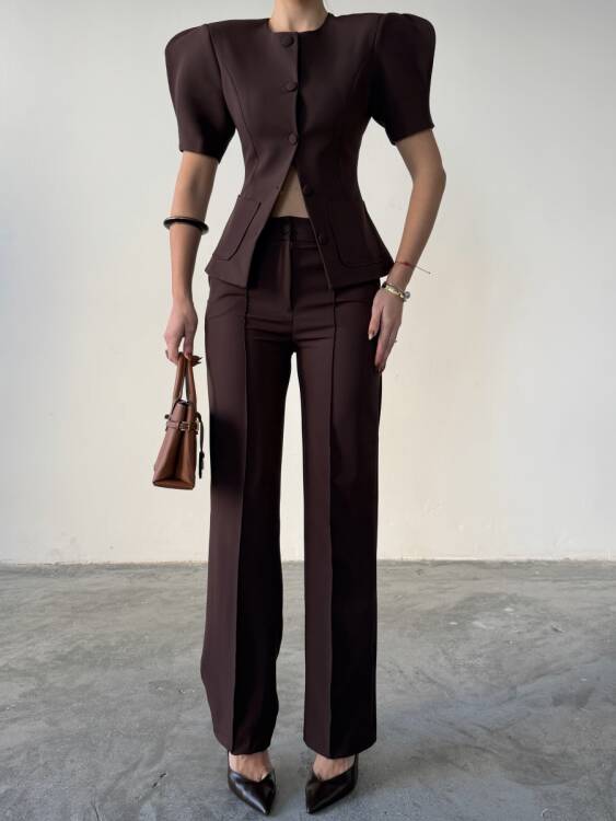 Monie Vatka Detay Takım - Acı Kahve - 2