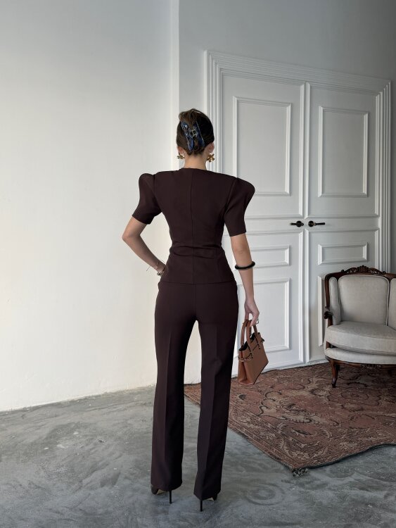 Monie Vatka Detay Takım - Acı Kahve - 5