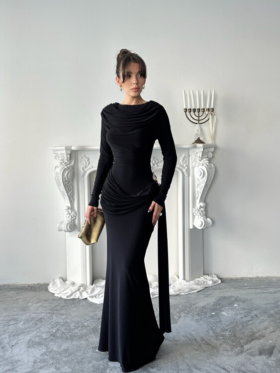 Nova Maxi Elbise - Siyah - Sevenday