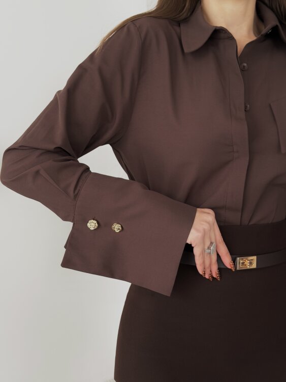 Oliver Etek Gömlek Takım - Acı Kahve - 5