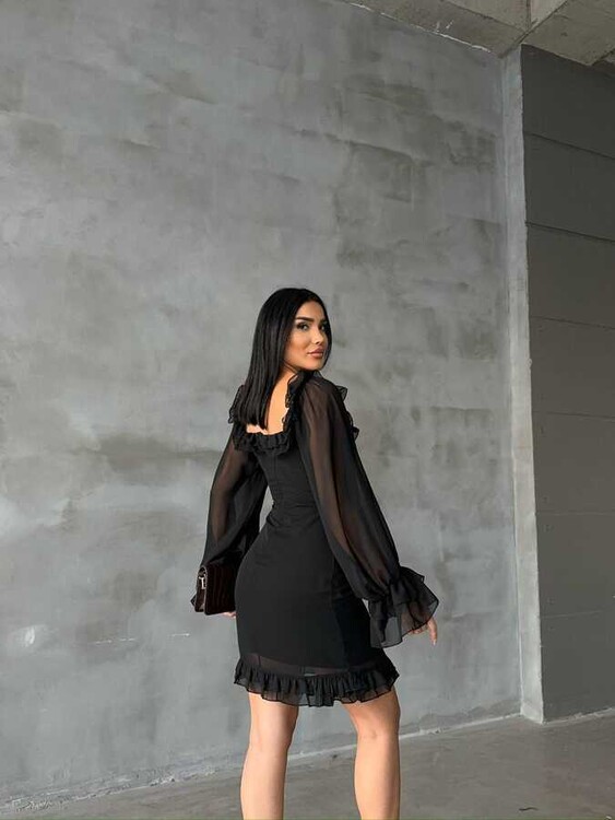 Olivya Elbise- Siyah - 2