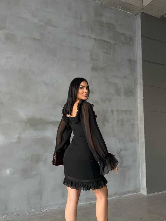 Olivya Elbise- Siyah - 2
