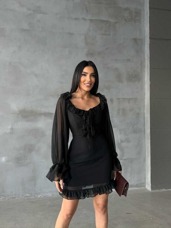 Olivya Elbise- Siyah - 1
