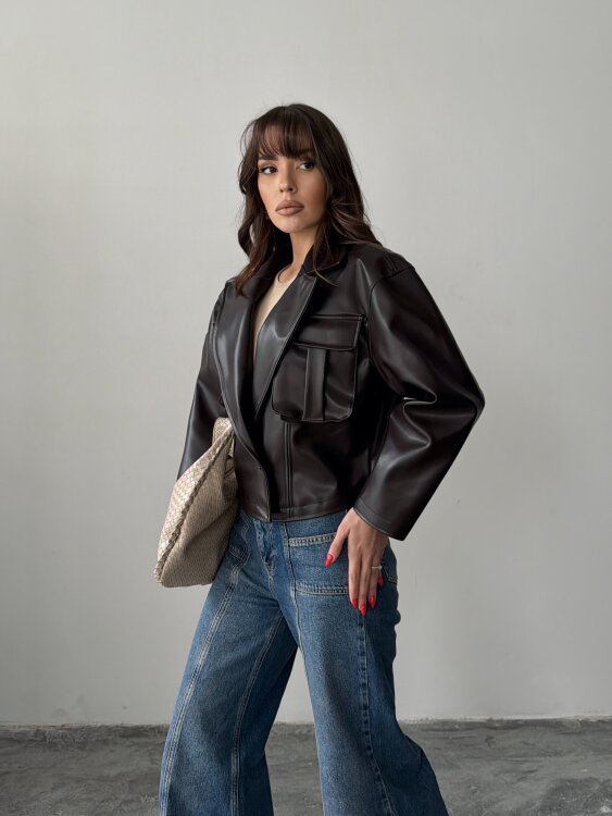 Owen Deri Ceket - Acı Kahve - 2