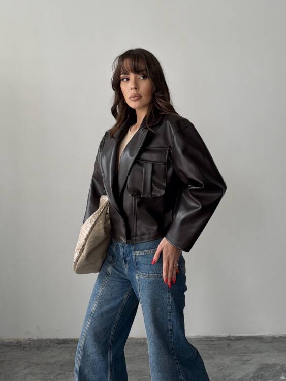 Owen Deri Ceket - Acı Kahve - 2