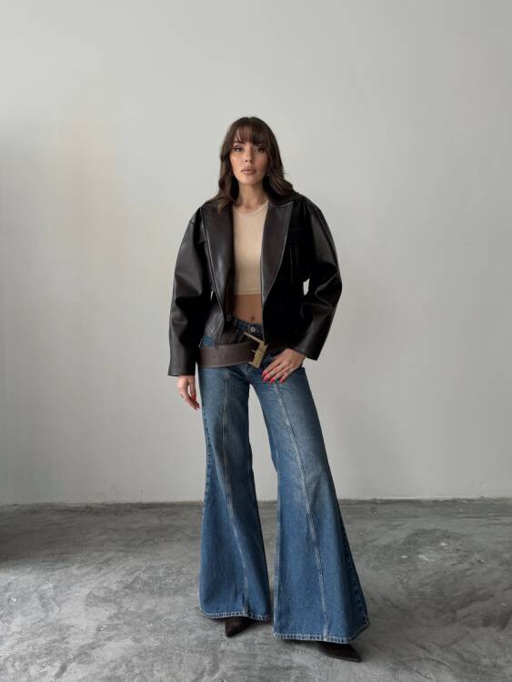 Owen Deri Ceket - Acı Kahve - 1