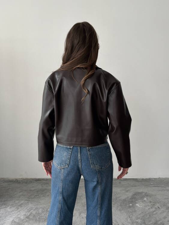 Owen Deri Ceket - Acı Kahve - 6