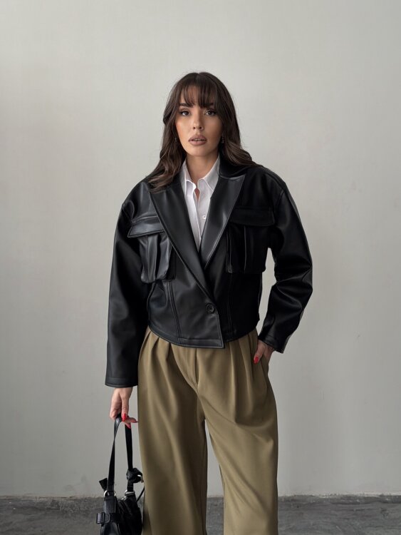 Owen Deri Ceket - Siyah - Sevenday