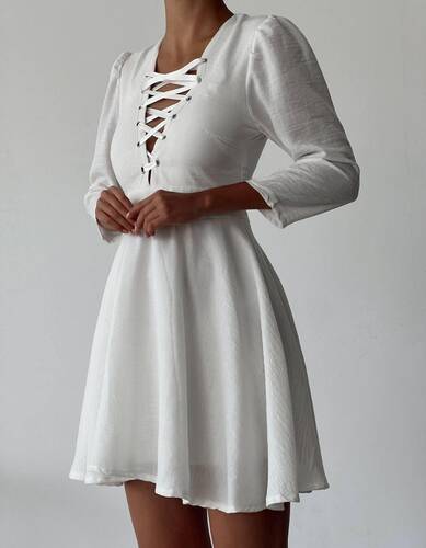 Perez Elbise- Beyaz