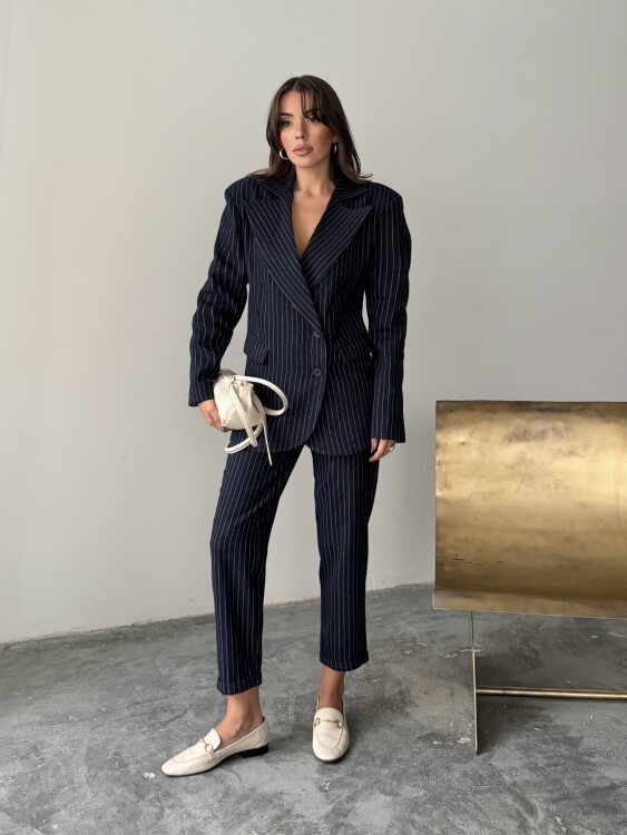 Pine Ceket Pantolon Takım - Lacivert - Sevenday