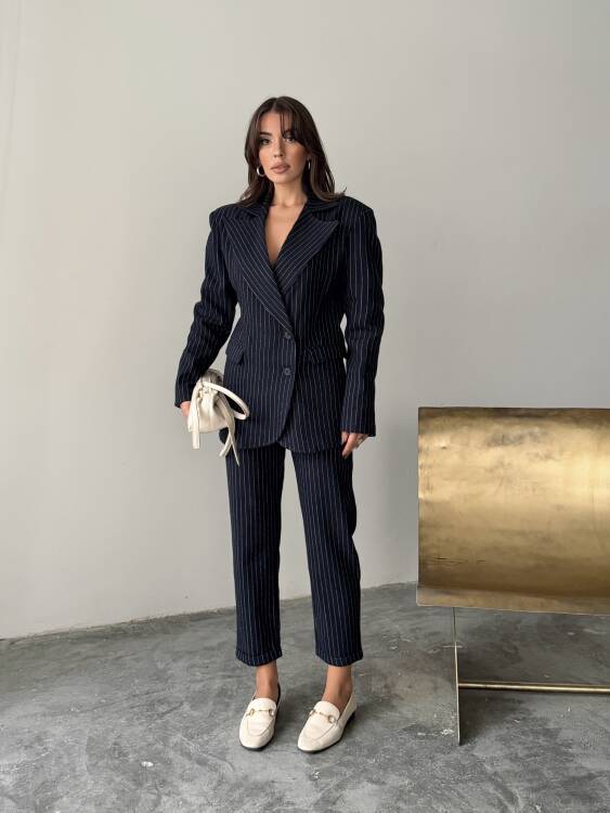 Pine Ceket Pantolon Takım - Lacivert - 2