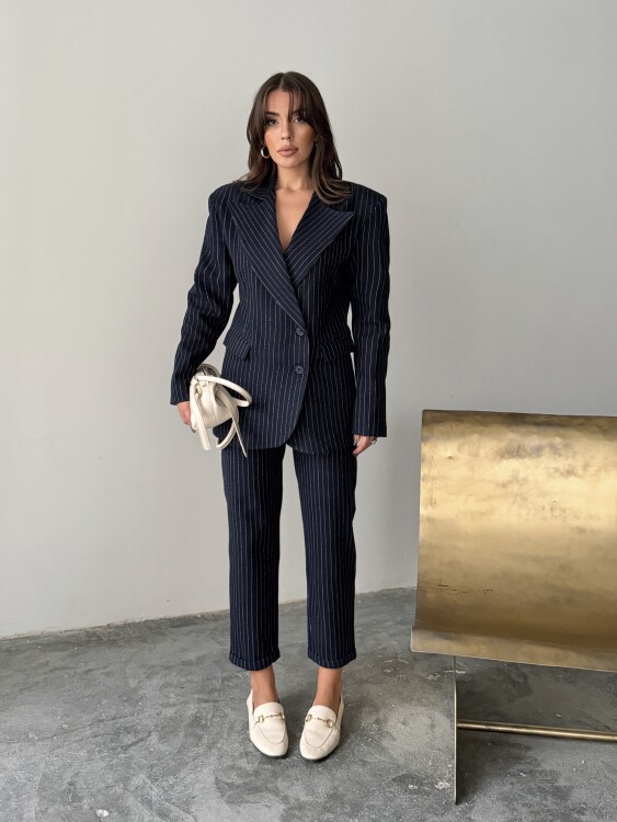 Pine Ceket Pantolon Takım - Lacivert - 4