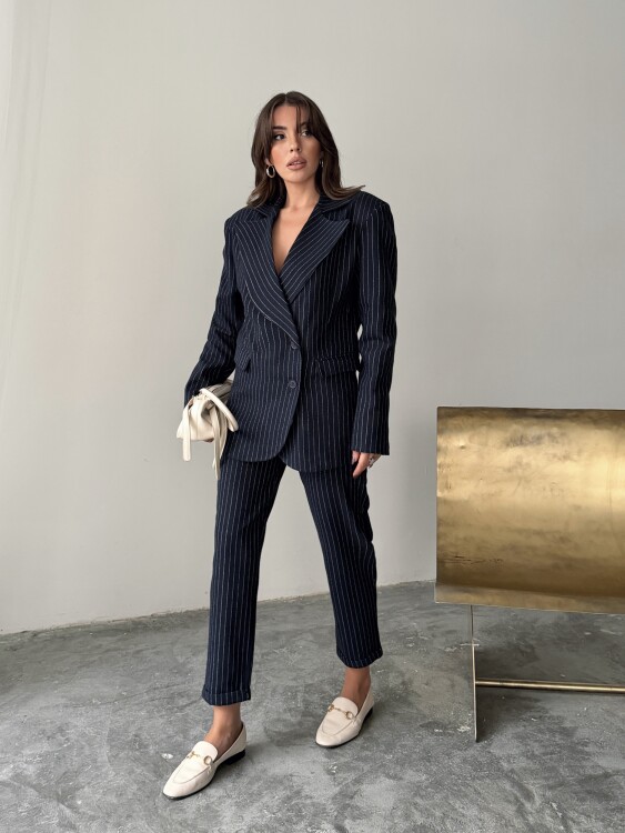 Pine Ceket Pantolon Takım - Lacivert - 5