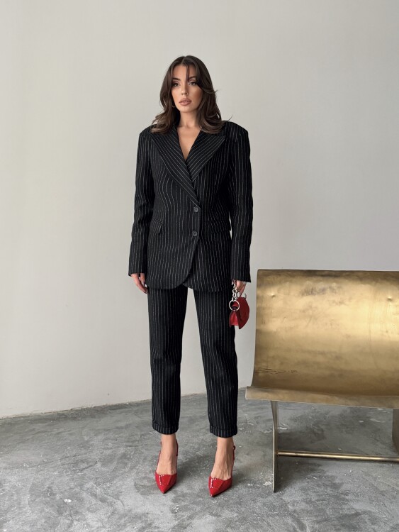 Pine Ceket Pantolon Takım - Siyah - Sevenday