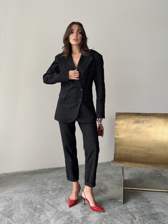 Pine Ceket Pantolon Takım - Siyah - 4