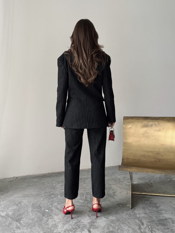 Pine Ceket Pantolon Takım - Siyah - 5