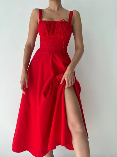 Plentiful Elbise -Kırmızı