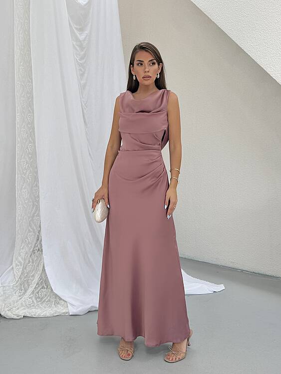 PURSLANE Maxi Elbise - Pembe - 1