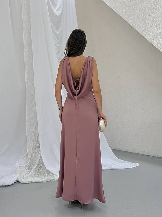 PURSLANE Maxi Elbise - Pembe - 5