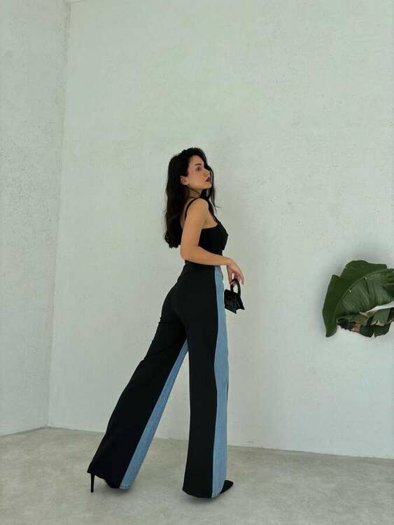 Rayal Denim Pantolon- Mavi - 2
