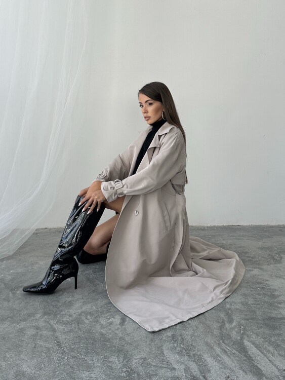 Sabella Trençkot - Bej - 6