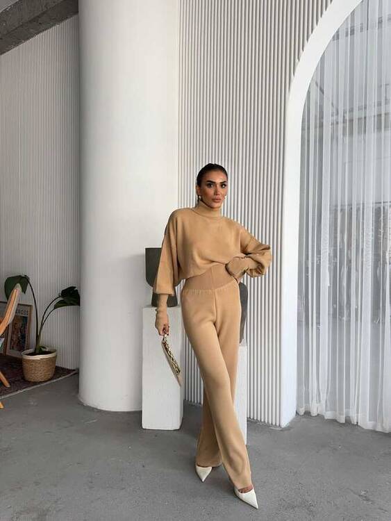 Samm Triko Takım- Camell - 1