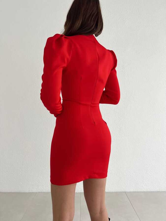 Shopia Elbise - Kırmızı