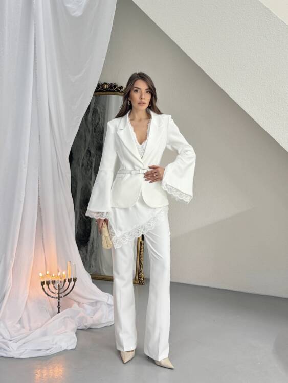 Sidone 3 Lü Takım - Beyaz - 1