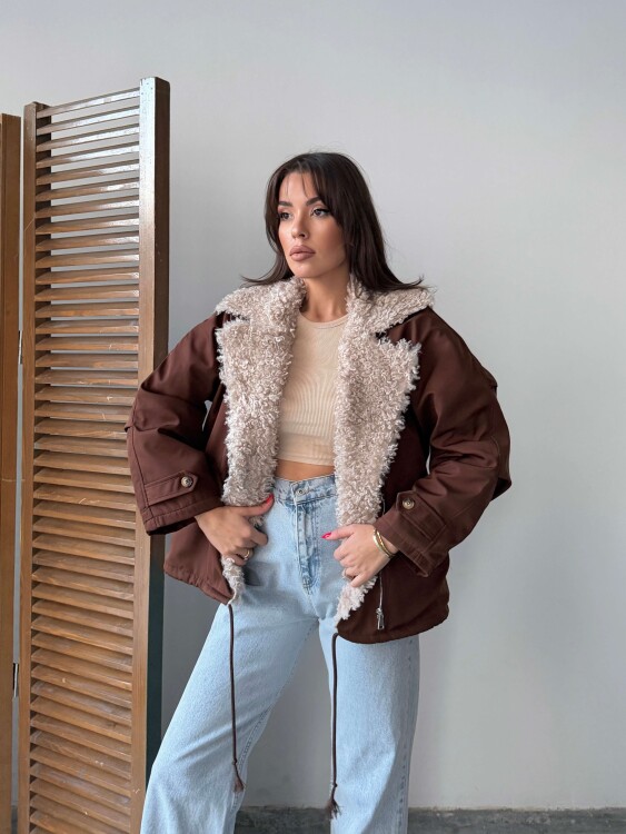 Sipet Kısa Ceket - Acı Kahve - 6