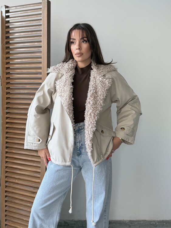 Sipet Kısa Ceket - Bej - Sevenday