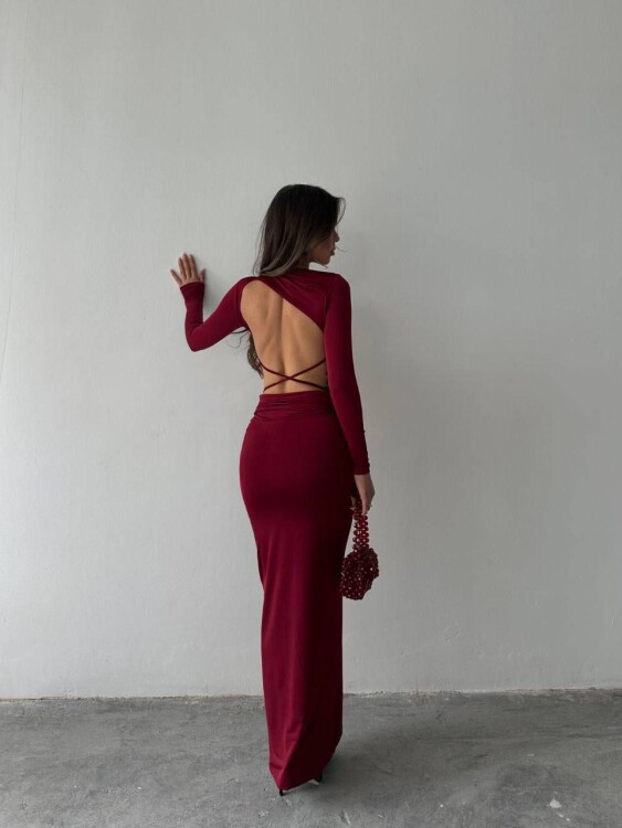 Slays Elbise - Bordo - 2