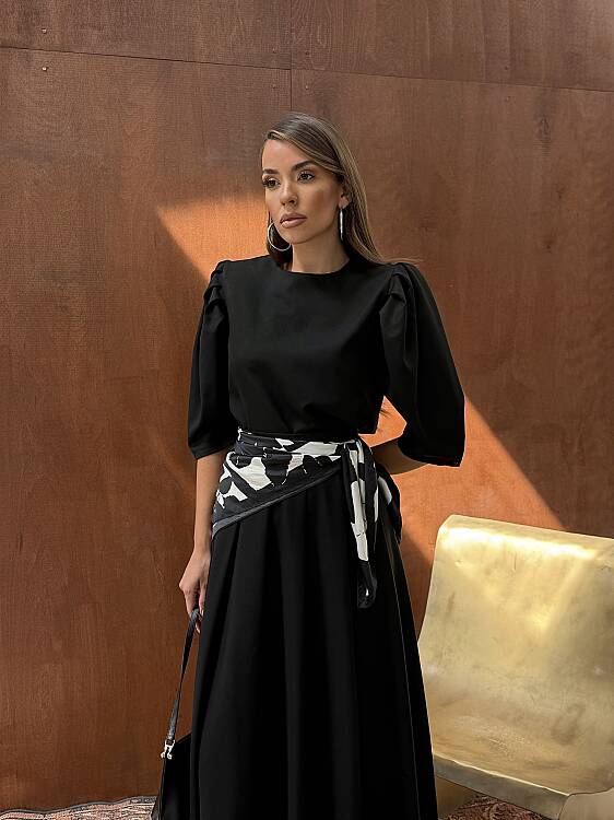 SOFI Bluz Etek Takım - Vizon - 5