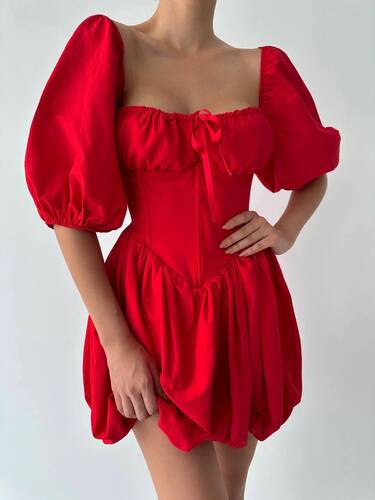 Tania Elbise - Kırmızı