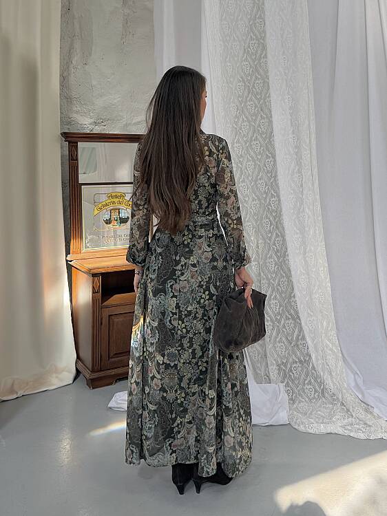 TANYA Maxi Elbise - Haki - 4