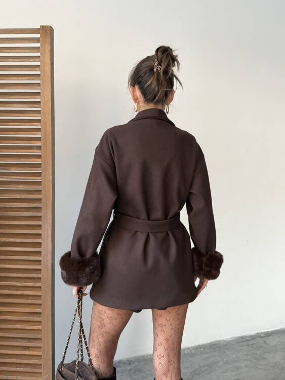 Taro Kol Detay Ceket - Acı Kahve - 2