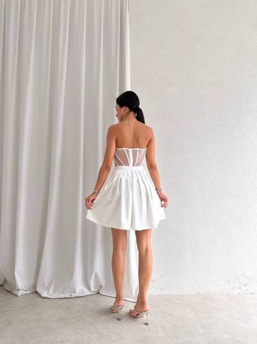Tayla Elbise - Beyaz