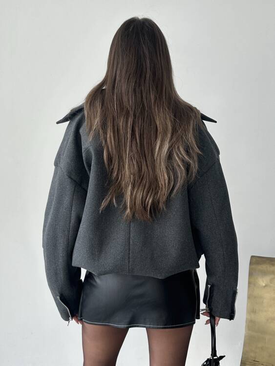 Tensi Yelekli Kaban - Antrasit - 2