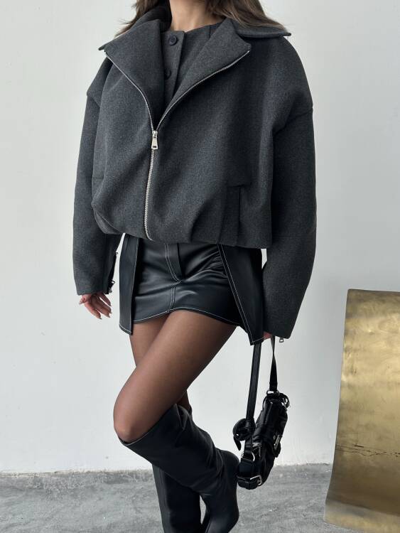 Tensi Yelekli Kaban - Antrasit - 4