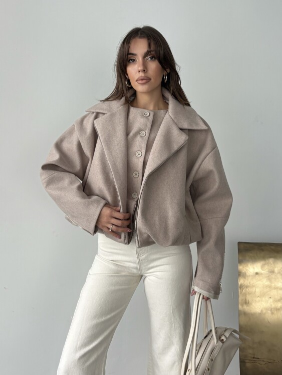 Tensi Yelekli Kaban - Bej - Sevenday