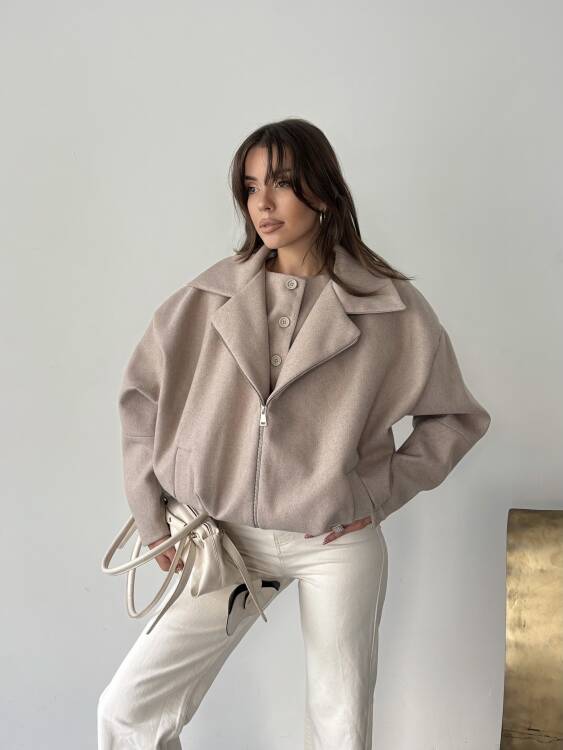 Tensi Yelekli Kaban - Bej - 3