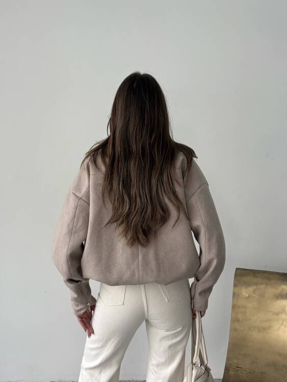 Tensi Yelekli Kaban - Bej - 4